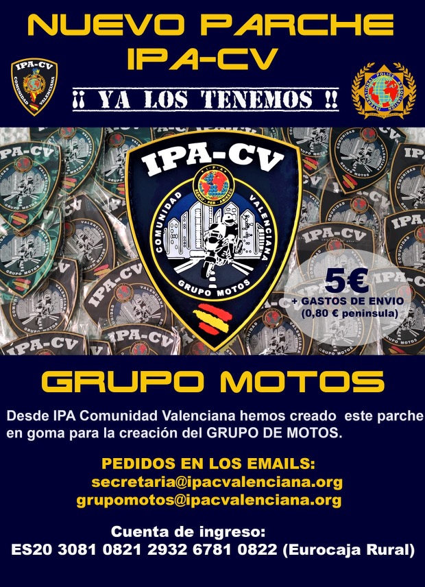 IPA CV – Parche grupo Motos