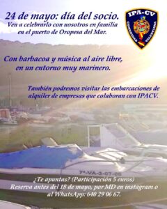 IPA CV – Celebración día del socio (24 mayo)
